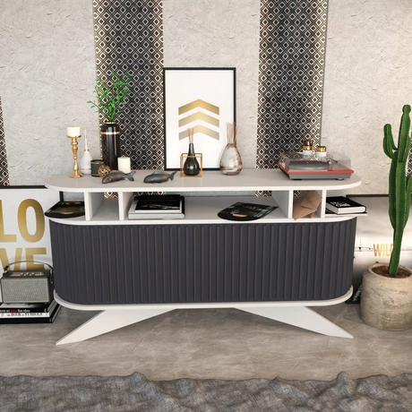 Konzolasztal Stor - White, Anthracite