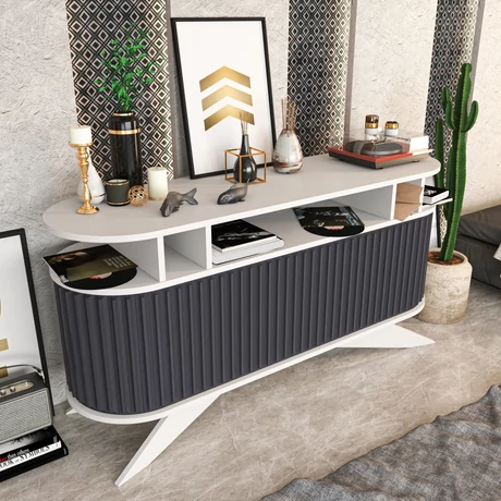 Konzolasztal Stor - White, Anthracite
