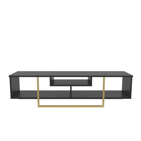 TV szekrény Asal 150 - Black, Gold
