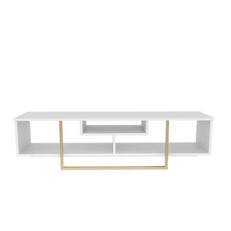 TV szekrény Asal 150 - White, Gold