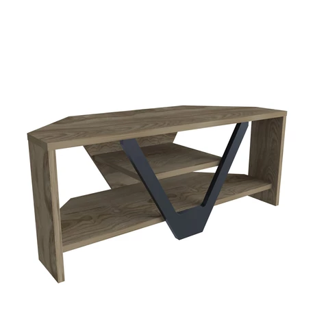 TV szekrény Karin - Walnut, Black