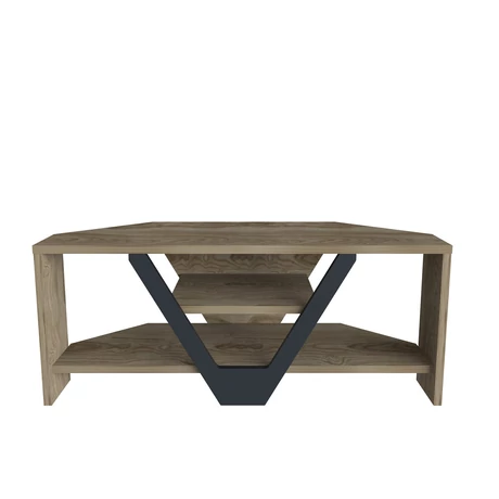TV szekrény Karin - Walnut, Black