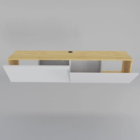 TV szekrény Poling - White, Sapphire