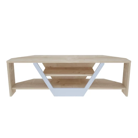 TV szekrény Sares - Oak, White