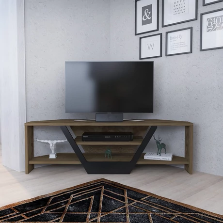 TV szekrény Sares - Oud Oak, Black