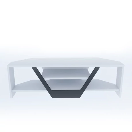 TV szekrény Sares - White, Black
