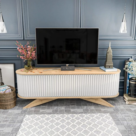 TV szekrény Stor - Sapphire, White