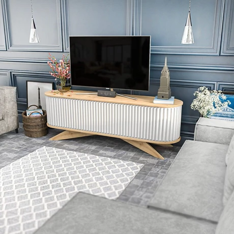 TV szekrény Stor - Sapphire, White