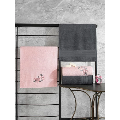 Törölköző Szett (4 db) Hamam Setı Colorful - Antracit, Pink