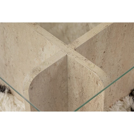 Dohányzóasztal Flavio - Travertine