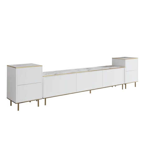 TV szekrény Imaj - Marble, White