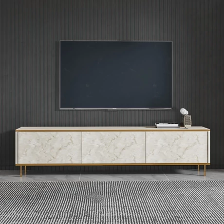 TV szekrény Imaj - Travertine, Gold