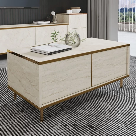 Dohányzóasztal Imaj - Travertine