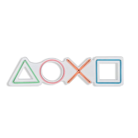 Műanyag LED-es fali dekoráció, Play Station - Multicolor