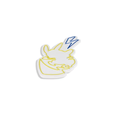 Műanyag LED-es fali dekoráció, Pikachu - Sárga Blue