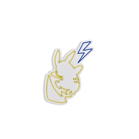 Műanyag LED-es fali dekoráció, Pikachu - Sárga Blue