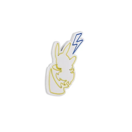 Műanyag LED-es fali dekoráció, Pikachu - Sárga Blue