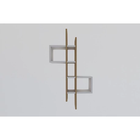 Fali polc Emse - Sapphire Oak, White