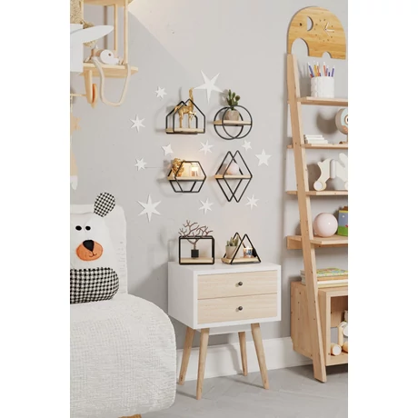 Fali polc Minyatür Raflar 6'lı Set