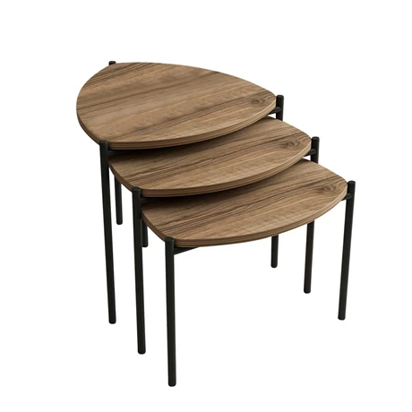Dohányzóasztal (3 részes) Lenny - Walnut