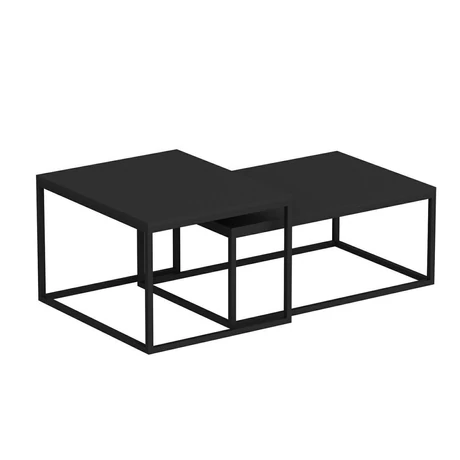 Dohányzóasztal (2 részes) Leka - Black