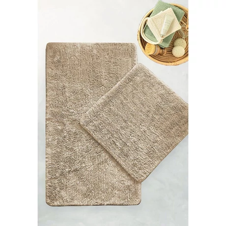 Fürdőszobaszőnyeg Szett (2 db) Cotton Basic - Stone