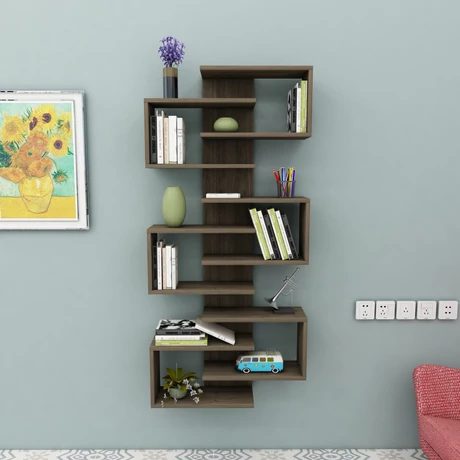 könyvespolc Lotus - Walnut