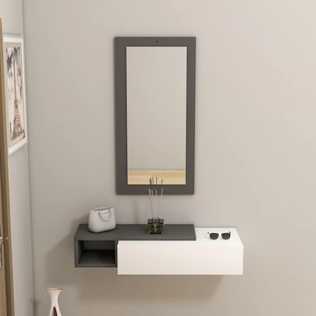 Fali polc Vien - Anthracite, White
