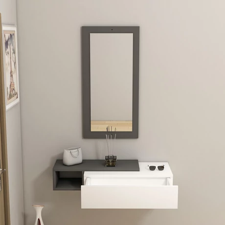 Fali polc Vien - Anthracite, White