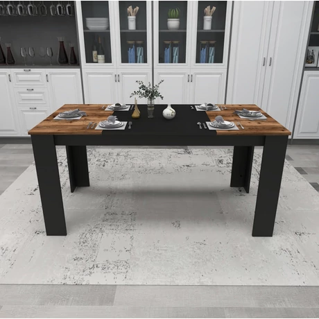 Étkező asztal Line - Light Walnut, Black