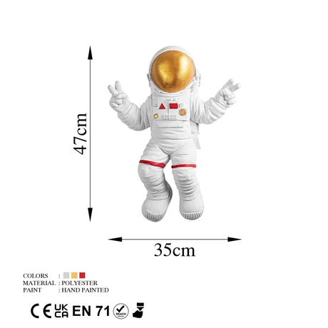 Fali Dekoráció, Peace Sign Astronaut - 1