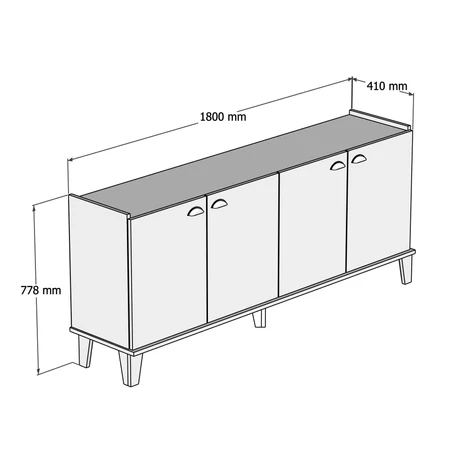 Konzolasztal Sumer H3030