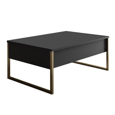 Dohányzóasztal Luxe - Anthracite, Gold