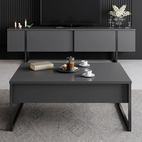 Dohányzóasztal Luxe - Anthracite, Black