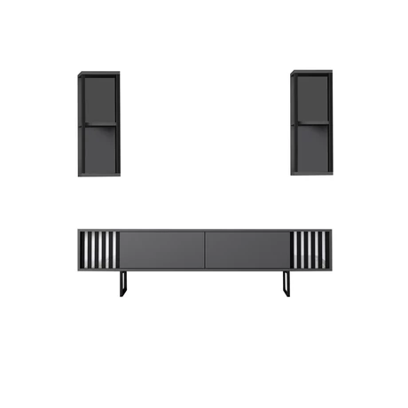 TV szekrény Chrome Line - Anthracite, Black