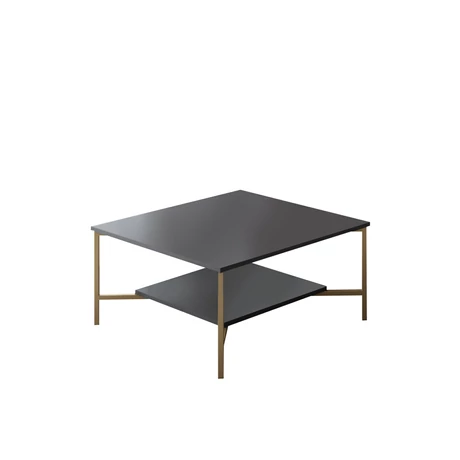 Dohányzóasztal Gold Line - Anthracite, Black