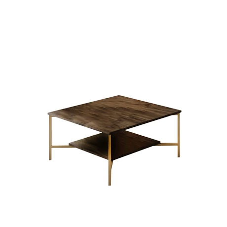 Dohányzóasztal Gold Line - Walnut, Black
