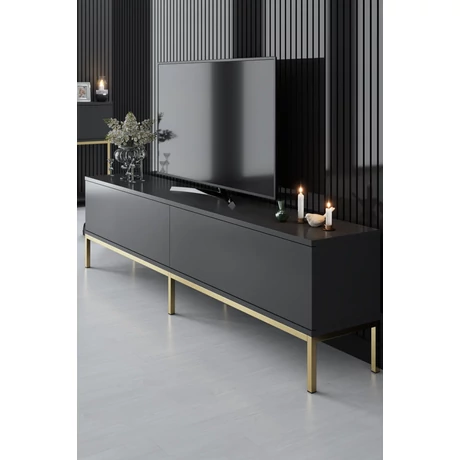 TV szekrény Lord - Anthracite, Gold