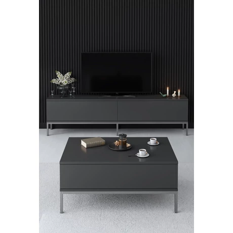 TV szekrény Lord - Anthracite, Silver