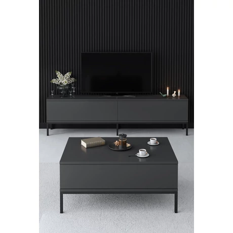 TV szekrény Lord - Anthracite, Black