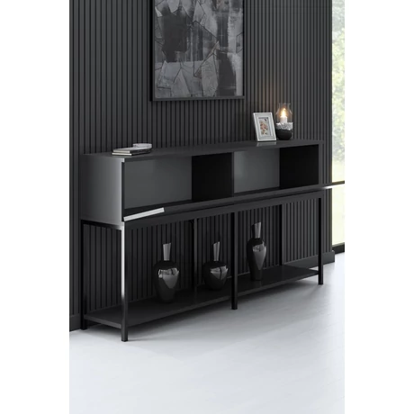 Konzolasztal Lord - Anthracite, Black