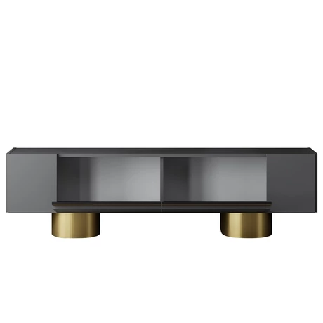 TV szekrény Bohem - Anthracite, Gold