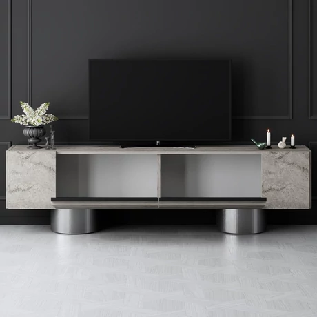 TV szekrény Bohem - Travertine, Silver