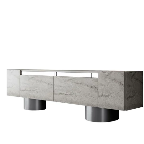 TV szekrény Bohem - Travertine, Silver