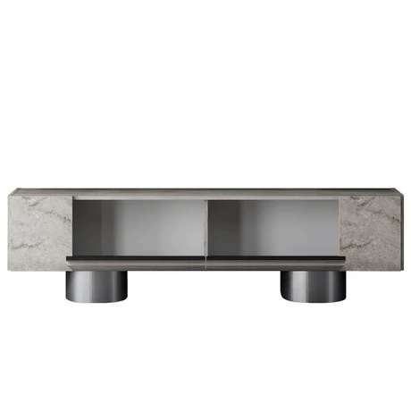 TV szekrény Bohem - Travertine, Silver