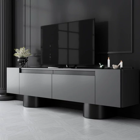 TV szekrény Bohem - Anthracite, Black