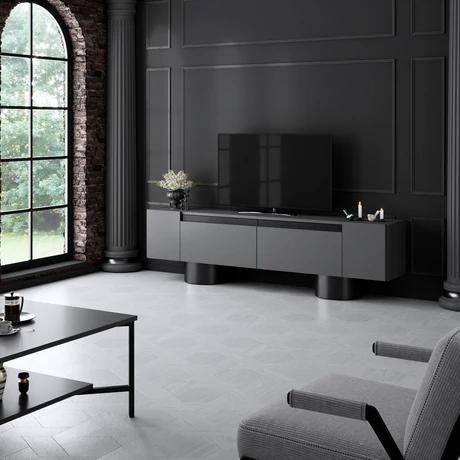 TV szekrény Bohem - Anthracite, Black