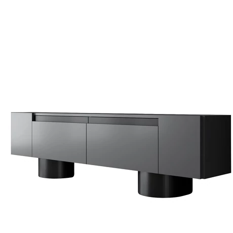 TV szekrény Bohem - Anthracite, Black