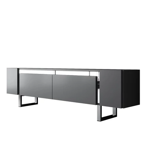 TV szekrény Yildiz - Anthracite, Silver
