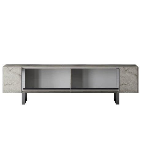 TV szekrény Yildiz - Travertine, Silver